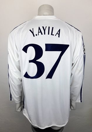 Dynamo Kyiv Kiev match worn shirt 2004/05, by nigerian Ayilla Yussuf