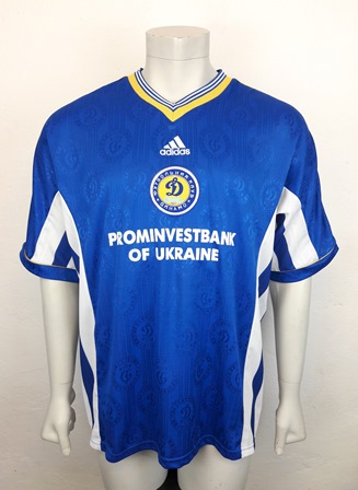 Dynamo Kyiv Kiev match worn shirt 1998/99, worn by Roman Yessyp