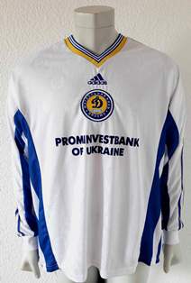 Dynamo Kyiv Kiev  player issue shirt 1998/99, worn by Yuriy Dmytrulin