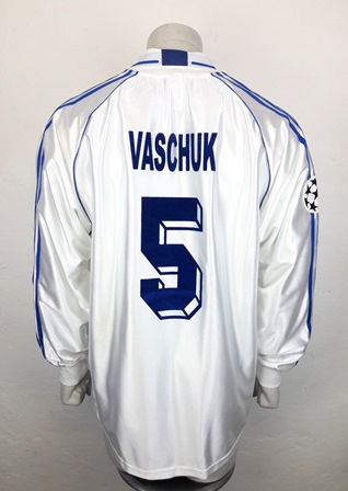 Dynamo Kyiv Kiev match shirt 1999/00, worn by Vladyslav Vashchuk