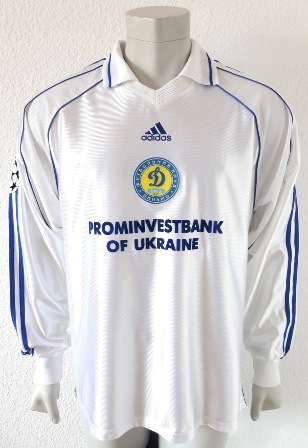 Dynamo Kyiv Kiev match shirt 1999/00, worn by Vladyslav Vashchuk