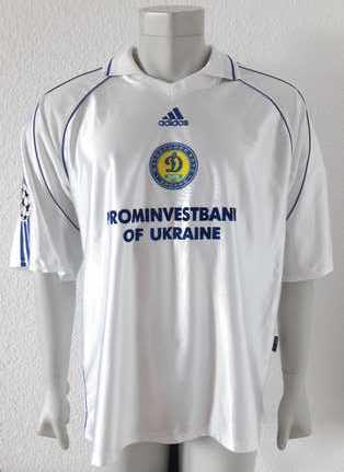 Dynamo Kyiv Kiev match shirt 1999/00, worn by Oleksandr Kosyrin