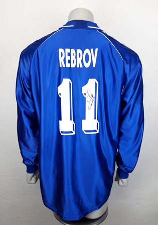 Dynamo Kyiv Kiev match shirt 1999/00, worn by Serhiy Rebrov