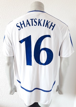 Dynamo Kyiv match shirt 2008/09, worn by Maksim Shatskikh 