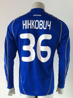Dynamo Kyiv Kiev match worn shirt 10/11, by Milos Ninkovic
