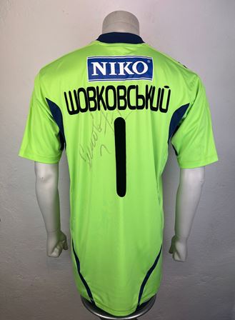 Dynamo Kyiv Kiev match worn shirt 2011/12, by Oleksandr Shovkovskiy