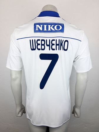Dynamo Kyiv Kiev match shirt 11/12, worn by Andriy Shevchenko