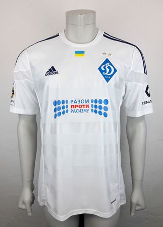 Dynamo Kyiv Kiev match shirt 15/16, worn and signed by Aleksandar Dragovic, made by Adidas 