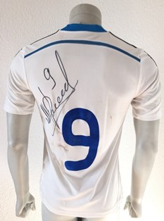 Dynamo Kyiv Kiev match shirt 16/17, worn and signed by Mykola Morozyuk, made by Adidas