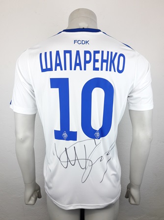 Dynamo Kyiv Kiev match shirt 18/19, worn by Mykola Shaparenko, made by New Balance