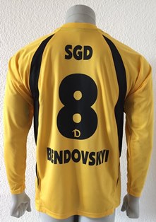 Match worn shirt Dynamo Dresden by ukrainian Ihor Bendovskyi