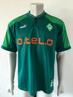 Match worn shirt Werder Bremen 1997/98 by ukrainian Yuriy Maksymov