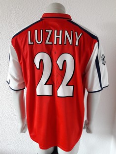 Arsenal London match worn shirt by ukrainian Oleh Luzhny