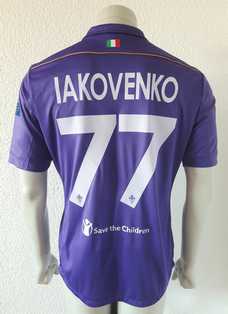 Fiorentina match worn shirt 13/14, by ukrainian Oleksandr Iakovenko